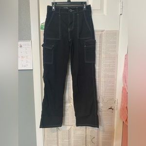 VIP Jeans flare black with white stitching size 1/25